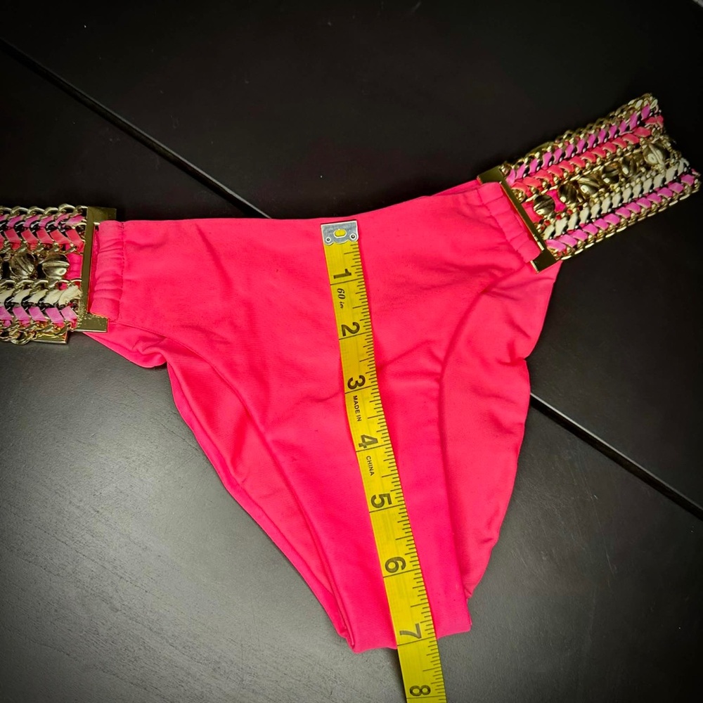 Beach Bunny “Belize Beauty” Bikini Bottoms Pink - Picture 11 of 11